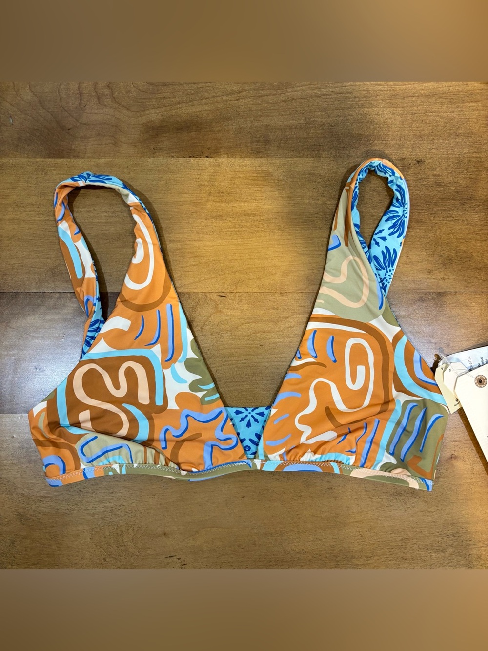 Billabong NEW W TAGS Reversible Bikini Top Size Large MSRP $65